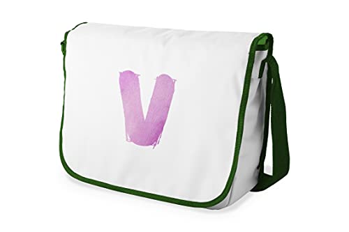 Le Jardin du Lin Digital Bedruckte Messenger Schultaschen mit Khaki Riemen für Mädchen und Jungen, Zurück zur Schule, Kuriertaschen für Schüler, Umhängetaschen, Größe: 29x36 Cm von Le Jardin du Lin