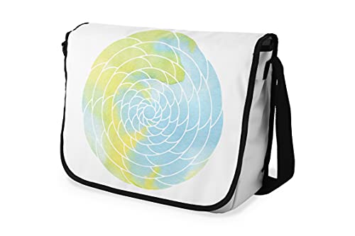 Le Jardin du Lin Digital Bedruckte Messenger Schultaschen mit Schwarzem Riemen für Mädchen und Jungen, Zurück zur Schule, Kuriertaschen für Schüler, Umhängetaschen, Größe: 29x36 Cm von Le Jardin du Lin