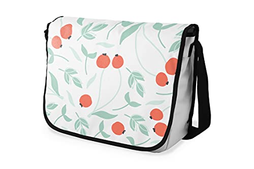 Le Jardin du Lin Digital Bedruckte Messenger Schultaschen mit Schwarzem Riemen für Mädchen und Jungen, Zurück zur Schule, Kuriertaschen für Schüler, Umhängetaschen, Größe: 29x36 Cm von Le Jardin du Lin