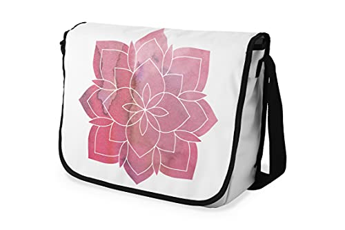 Le Jardin du Lin Digital Bedruckte Messenger Schultaschen mit Schwarzem Riemen für Mädchen und Jungen, Zurück zur Schule, Kuriertaschen für Schüler, Umhängetaschen, Größe: 29x36 Cm von Le Jardin du Lin