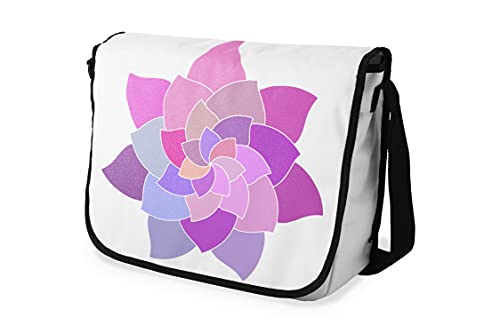 Le Jardin du Lin Digital Bedruckte Messenger Schultaschen mit Schwarzem Riemen für Mädchen und Jungen, Zurück zur Schule, Kuriertaschen für Schüler, Umhängetaschen, Größe: 29x36 Cm von Le Jardin du Lin