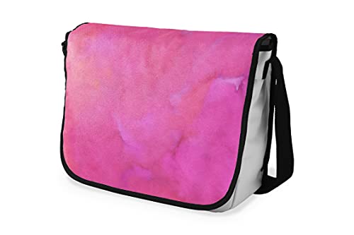 Le Jardin du Lin Digital Bedruckte Messenger Schultaschen mit Schwarzem Riemen für Mädchen und Jungen, Zurück zur Schule, Kuriertaschen für Schüler, Umhängetaschen, Größe: 29x36 Cm von Le Jardin du Lin