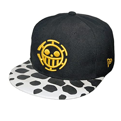 Bonamana Anime Baseball Cap für Jungen Mädchen Verstellbar Bestickt Hut Flache Krempe Trucker Hut Sonnenhut Visor Cap, One Piece Trafalgar Law, 7 1/4 von Bonamana