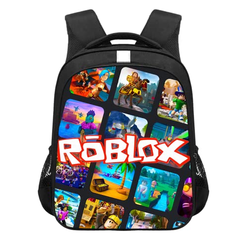 Bonamana Roblox 3D Gedruckt Kinder Schulrucksack für Kinder 14 Zoll Hohe Kapazität Reiserucksäcke Büchertaschen Kinder Schultasche Rucksack, Vertrautes Bild, Small von Bonamana