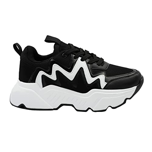 Bonateks Damen DEFRB100300 Sneaker, Black, 39 EU Schmal Bonateks Damen DEFRB100300 Sneaker, Black, 39 EU Schmal von Bonateks