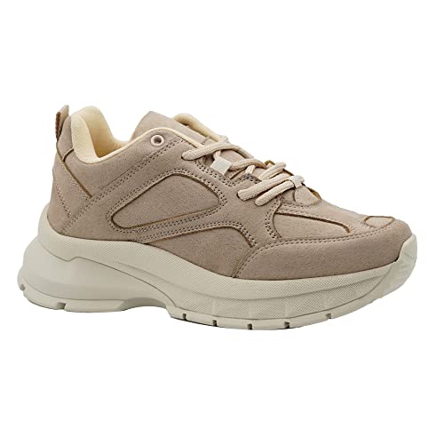 Bonateks Damen DEFRBY100269 Sneaker, Beige, 38 EU Schmal Bonateks Damen DEFRBY100269 Sneaker, Beige, 38 EU Schmal von Bonateks