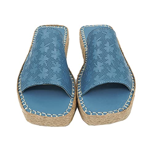 Bonateks Damen DERBTRLK100050 Wedge Sandal, Blue, 40 EU Bonateks Damen DERBTRLK100050 Wedge Sandal, Blue, 40 EU von Bonateks