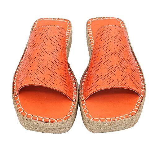 Bonateks Damen DERBTRLKY100044 Wedge Sandal, Orange, 39 EU Bonateks Damen DERBTRLKY100044 Wedge Sandal, Orange, 39 EU von Bonateks