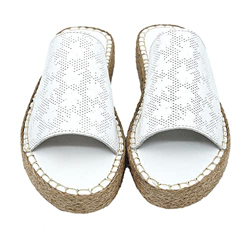 Bonateks Damen DERBTRLKY100059 Wedge Sandal, White, 39 EU Bonateks Damen DERBTRLKY100059 Wedge Sandal, White, 39 EU von Bonateks