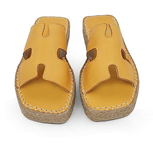 Bonateks Damen DERBTRLKY100178 Wedge Sandal, Orange, 38 EU Bonateks Damen DERBTRLKY100178 Wedge Sandal, Orange, 38 EU von Bonateks