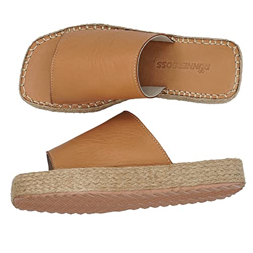 Bonateks Damen DERBTRLKY100218 Wedge Sandal, Brown, 38 EU Bonateks Damen DERBTRLKY100218 Wedge Sandal, Brown, 38 EU von Bonateks