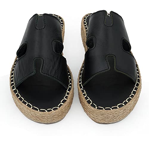 Bonateks Damen DERBTRLKY100252 Wedge Sandal, Black, 37 EU Bonateks Damen DERBTRLKY100252 Wedge Sandal, Black, 37 EU von Bonateks
