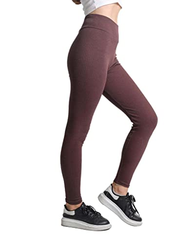 Bonateks Damen Deblmctyt100009 Leggings, Brown, S Slim EU von Bonateks