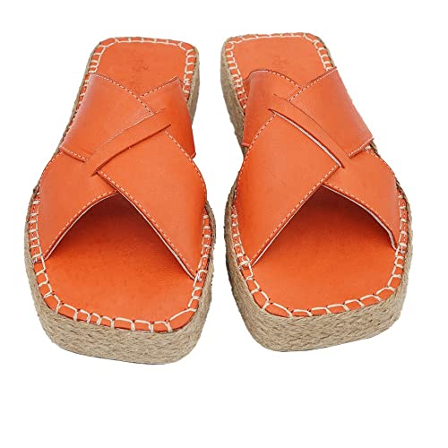 Bonateks Damen Frrbtrlky100143 Wedge Sandal, Orange, 38 EU von Bonateks