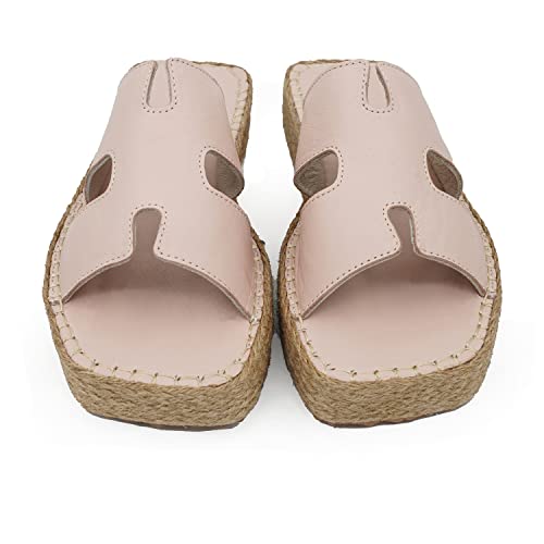 Bonateks Damen Frrbtrlk100171 Wedge Sandal, beige, 36 EU von Bonateks