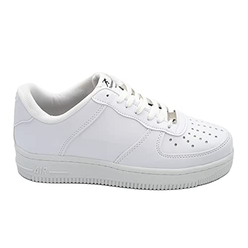 Bonateks Herren DEFRBY100189 Sneaker, White, 42 EU Schmal von Bonateks