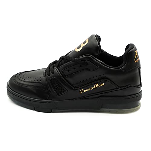 Bonateks Herren DEFRBY100228 Sneaker, Black, 41 EU Schmal von Bonateks