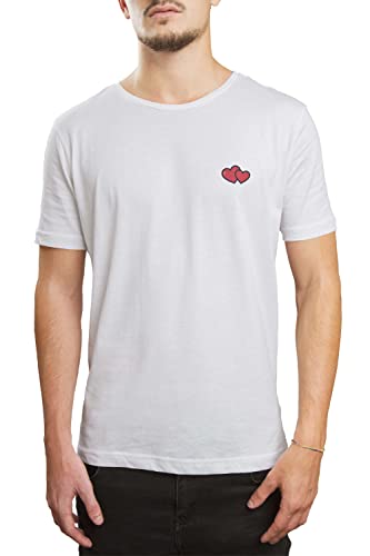 Bonateks Men's TRFSTW101705S T-Shirt, White, S von Bonateks