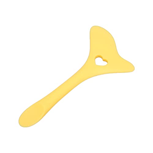 Bonbela Cream Applicator Eyeliner Aid, Silicon Eyeliner Aid Pinsel Wimpern und Zeichnen von Eyeliner, Zeichnen von Lidschatten, Hilfslippenstiftpositionierung, Silikonmaterial, (Gelb) von Bonbela