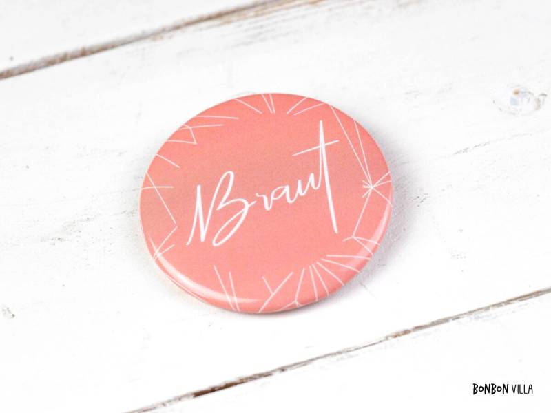 Jga Button, Braut, Ansteckbutton Für 55mm Groß, Hochzeit, Junggesellinnenabschied Frauen, Brautgeschenk, Accessoires von BonbonVillaShop