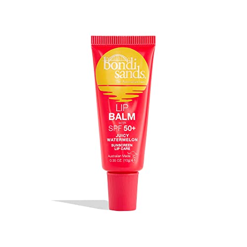 Bondi Sands – Lip Balm SPF 50+ Juicy Watermelon – feuchtigkeitsspendende Lippenpflege mit LSF 50 für einen umfangreichen Sonnenschutz, 10 g von Bondi Sands