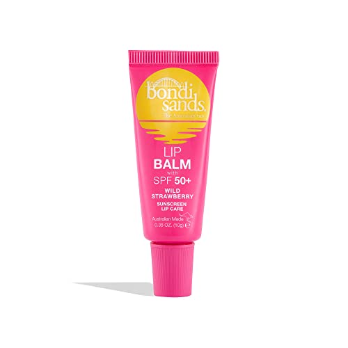 Bondi Sands – Lip Balm SPF 50+ Wild Strawberry – feuchtigkeitsspendende Lippenpflege mit LSF 50 für einen umfangreichen Sonnenschutz, 10 g von Bondi Sands