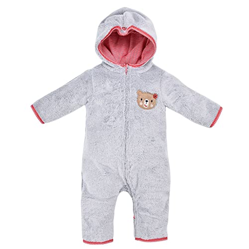 BONDI Baby Overall mit Kapuze aus kuschelweichem Teddyplüsch Fleeceoverall, Gr. 74 von Bondi