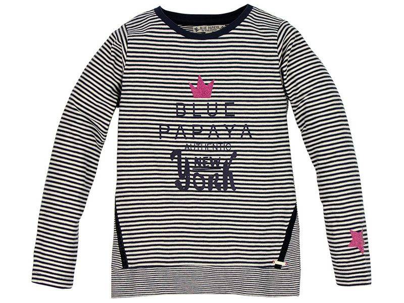 BONDI Shirt Geringelt ´New York" Papaya blue von Bondi