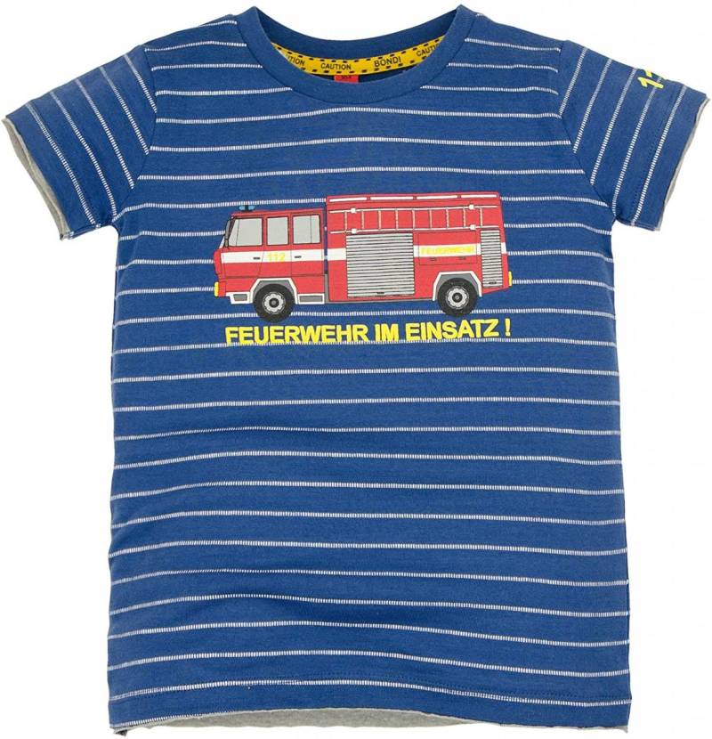BONDI T-Shirt Geringelt ´Feuerwehrauto´ Under Construction von Bondi