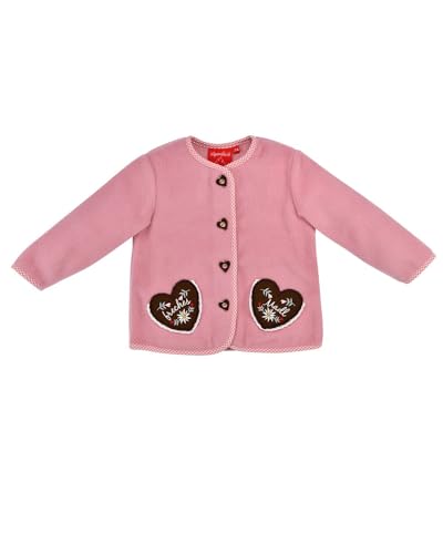 Bondi Baby Mädchen Fleecejacke Freches Madl 86851 | Old Rose 86 von Bondi