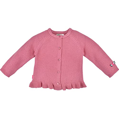 Bondi Baby Mädchen Strickjacke Princess mit Rüsche 86524 | Rosa Gr. 98 von Bondi