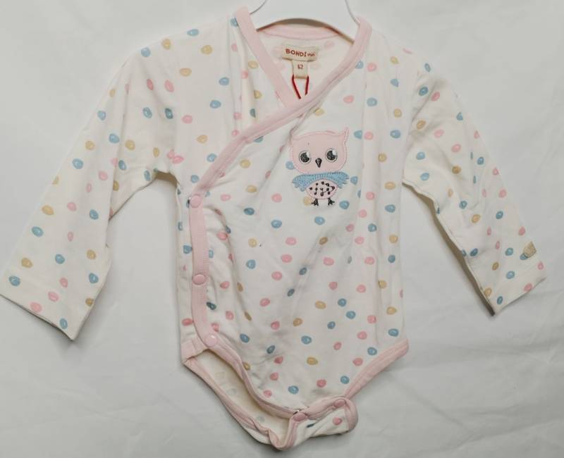 Bondi Body Mädchen offwhite Eule Wickelbody von Bondi