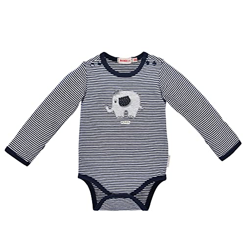 Bondi Body langarm geringelt ´Elefant´, stripe navy/offwhite 74 Basics Artikel-Nr.93861 von Bondi
