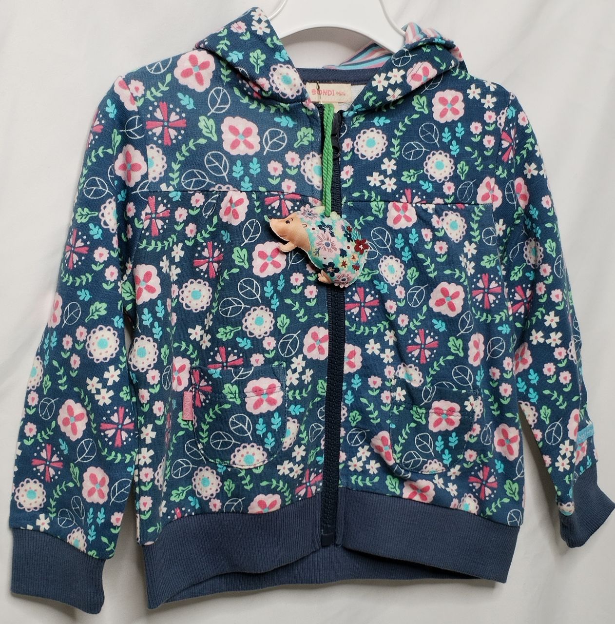 Bondi Jacke Strickjacke Mädchen bunt Blumen von Bondi