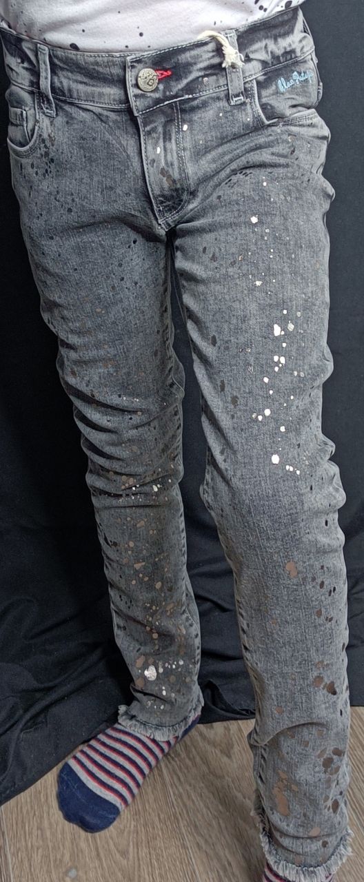 Bondi Jeans grau Mädchen silberne Punkte Blue Papaya von Bondi