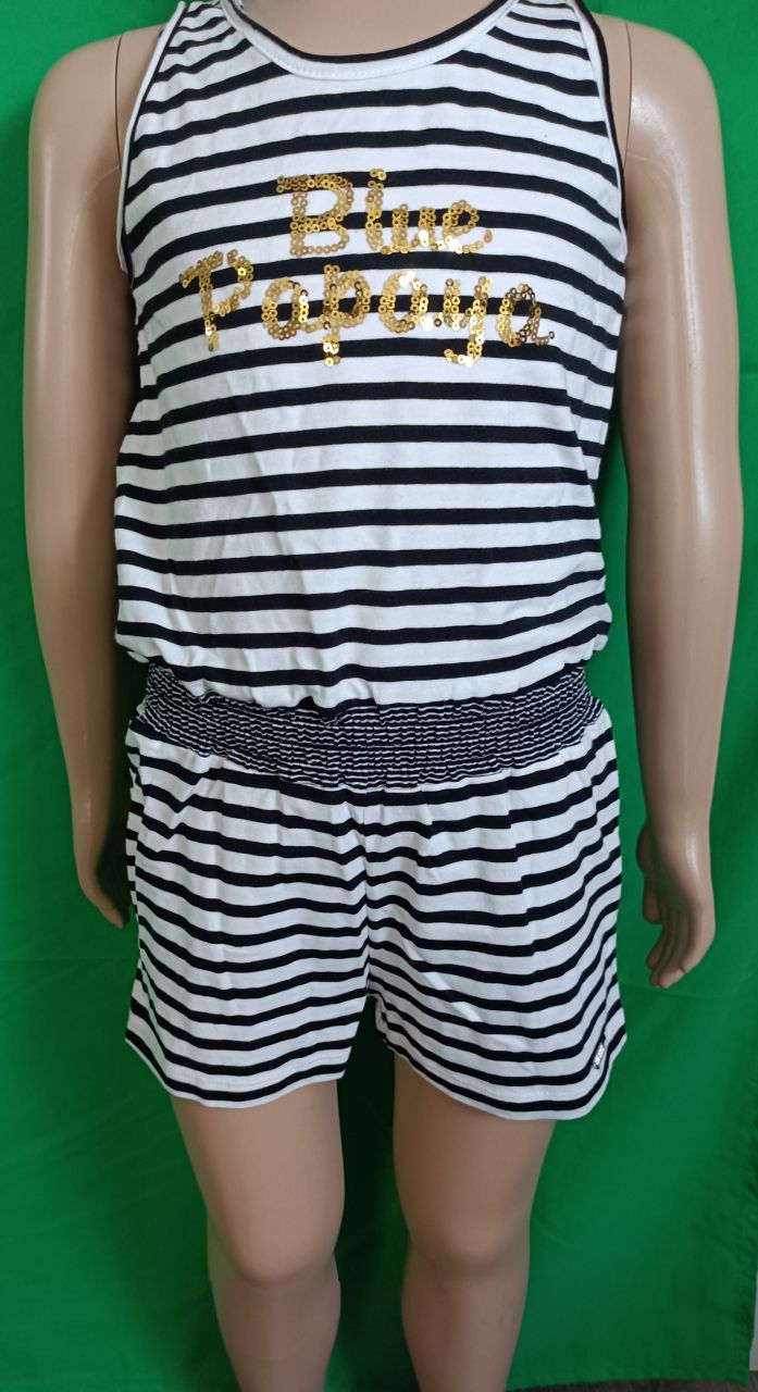 Bondi Jumpsuit Mädchen gestreift weiß von Bondi