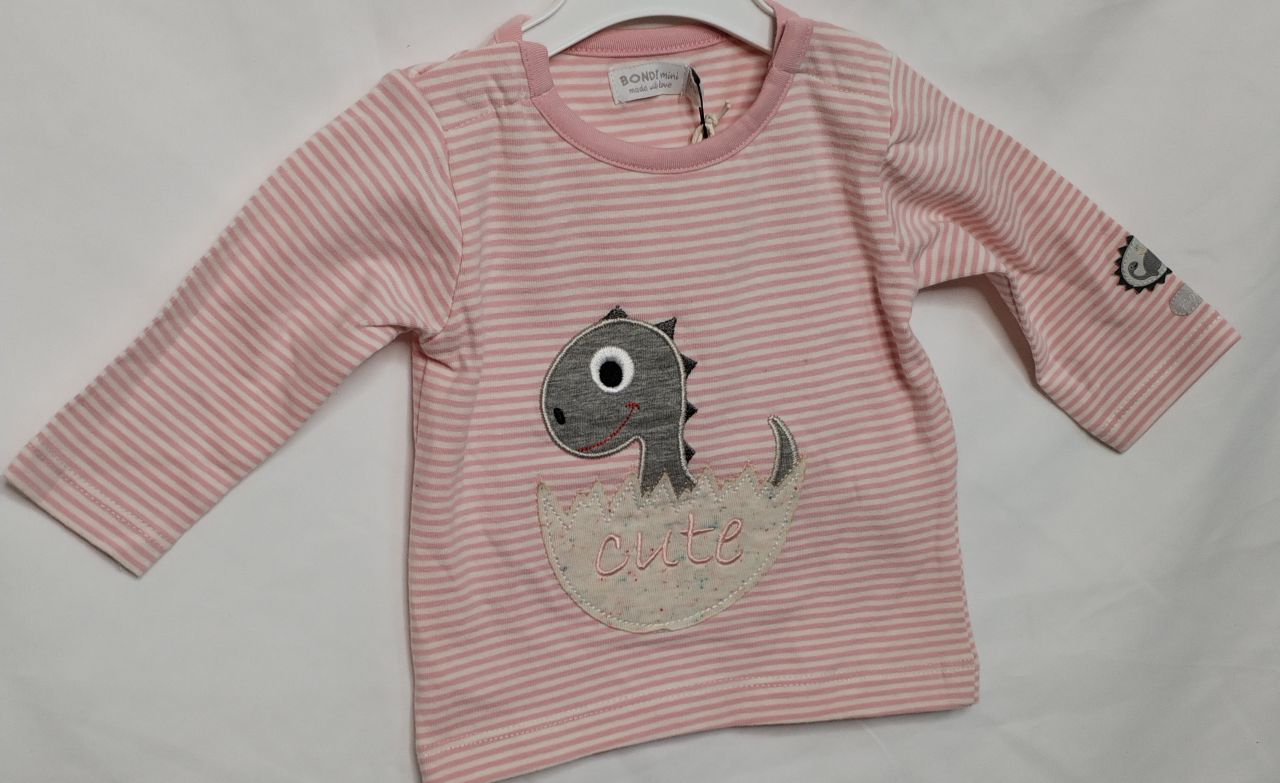 Bondi Longsleeve Dino rosa Mädchen von Bondi