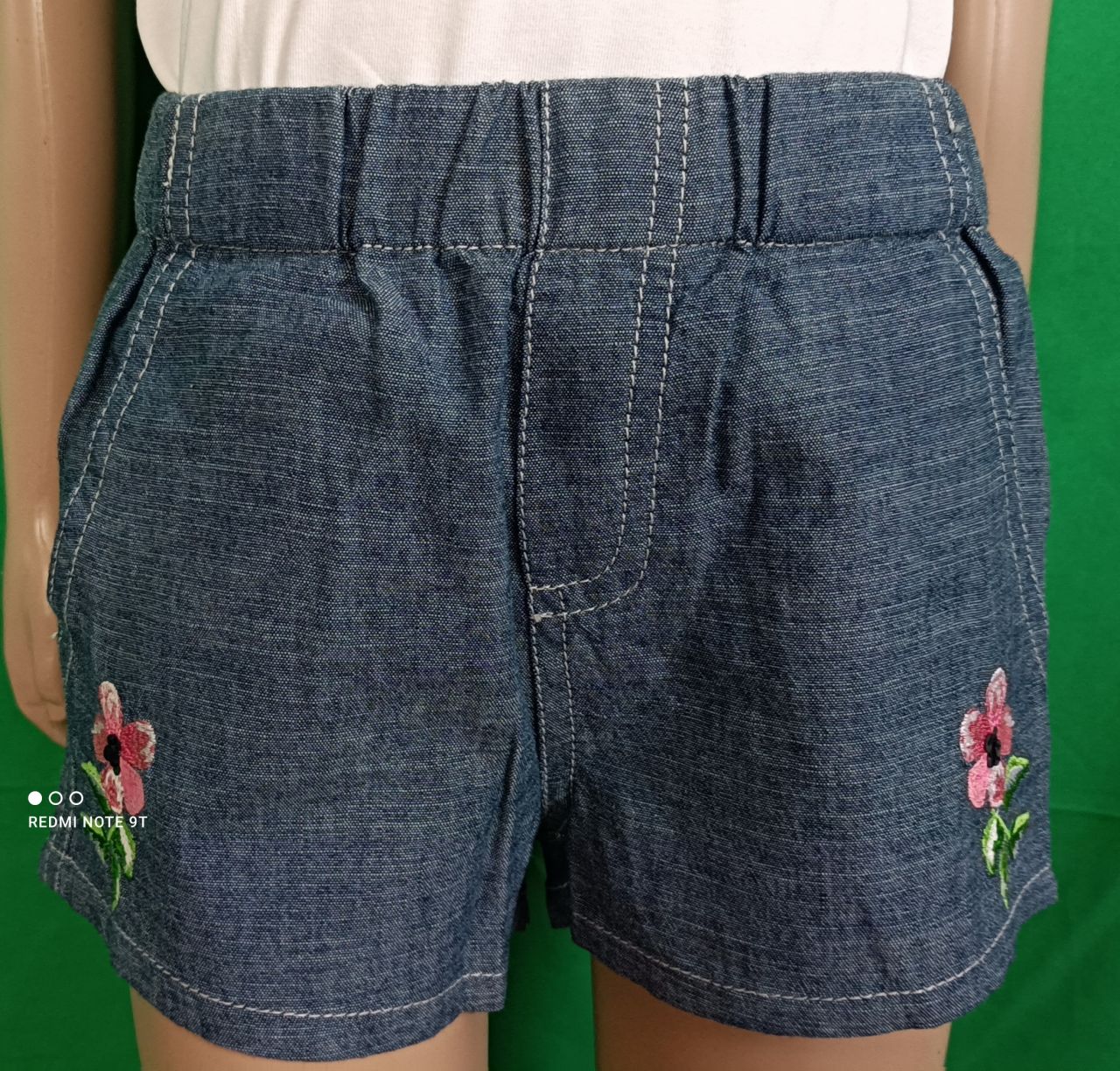 Bondi Shorts Mädchen Jeans mit Blumenstickerei von Bondi
