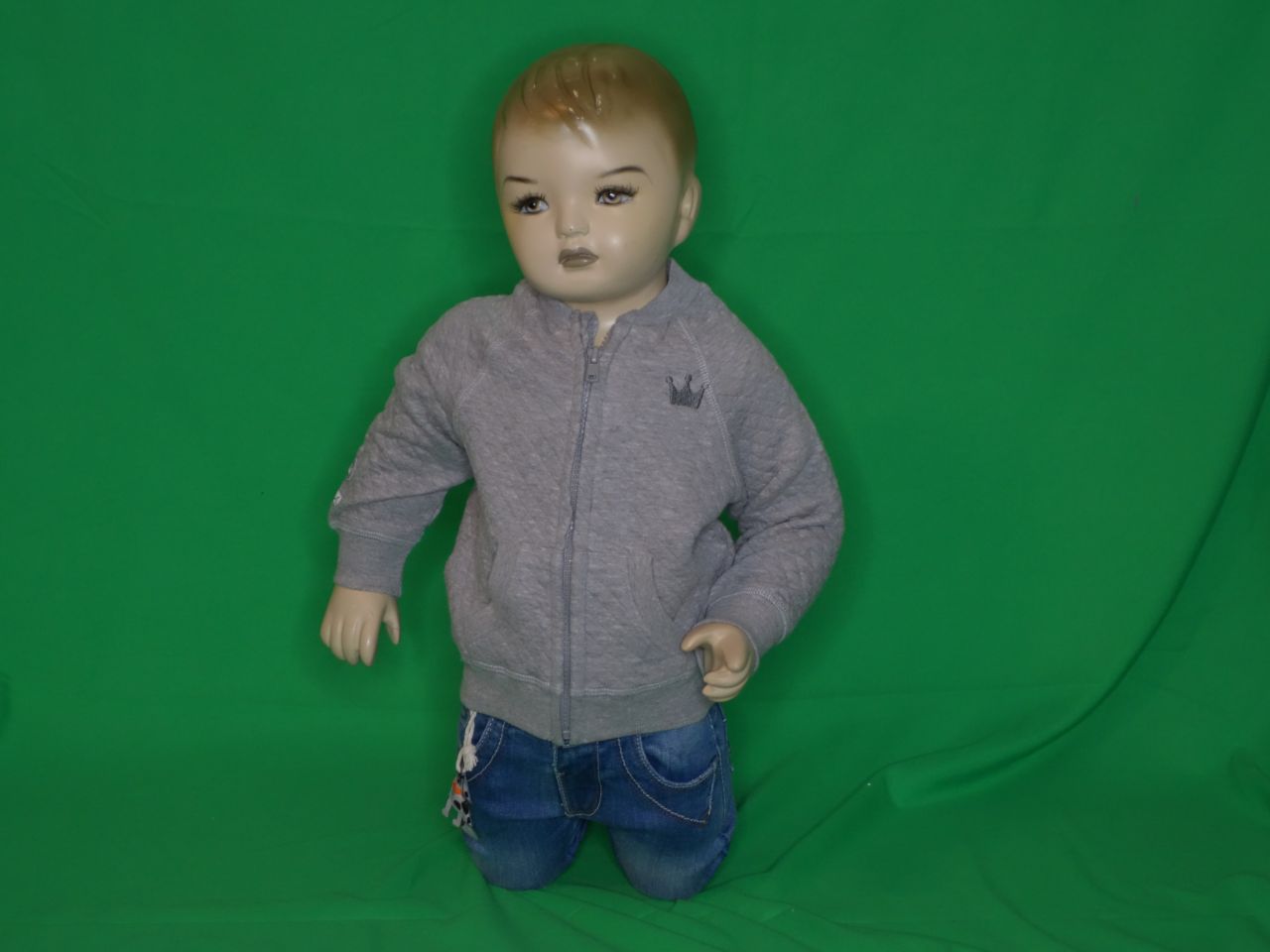 Bondi Strickjacke Junge grau melange von Bondi