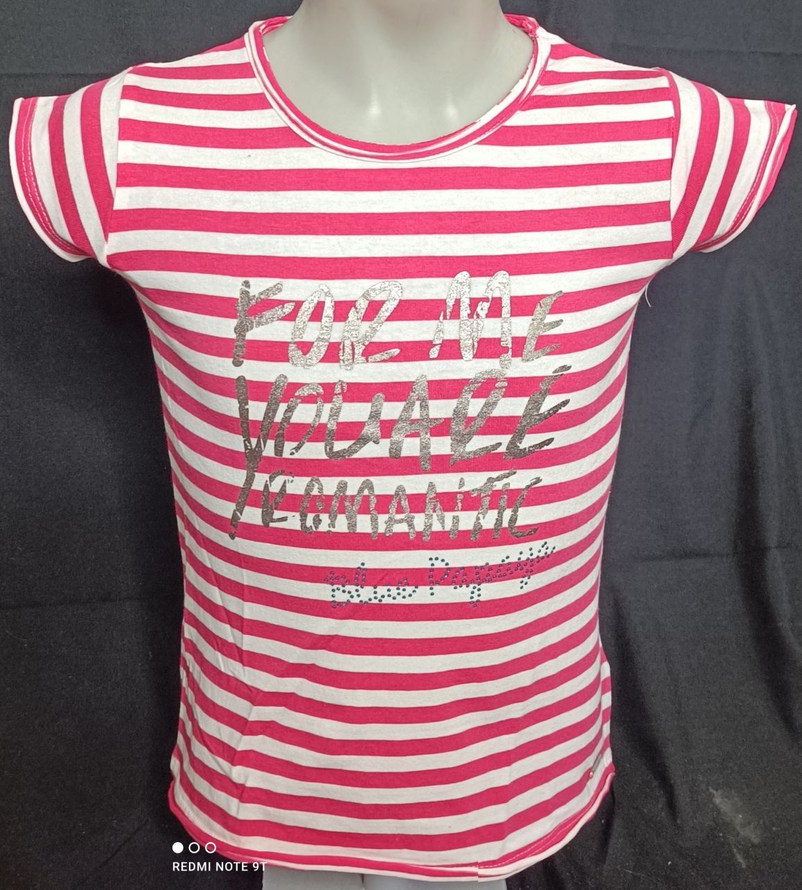 Bondi T-Shirt Mädchen gestreift mit Pailetten von Bondi