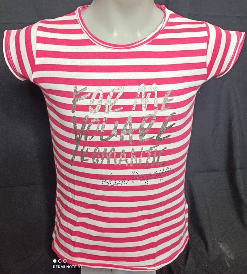 Bondi T-Shirt Mädchen gestreift mit Pailetten von Bondi