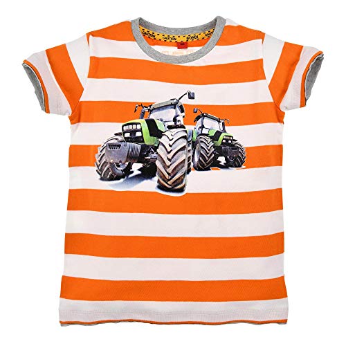 Bondi T-Shirt Traktor für Jungen 33121 | Orange/Weiß Gr. 104 von Bondi