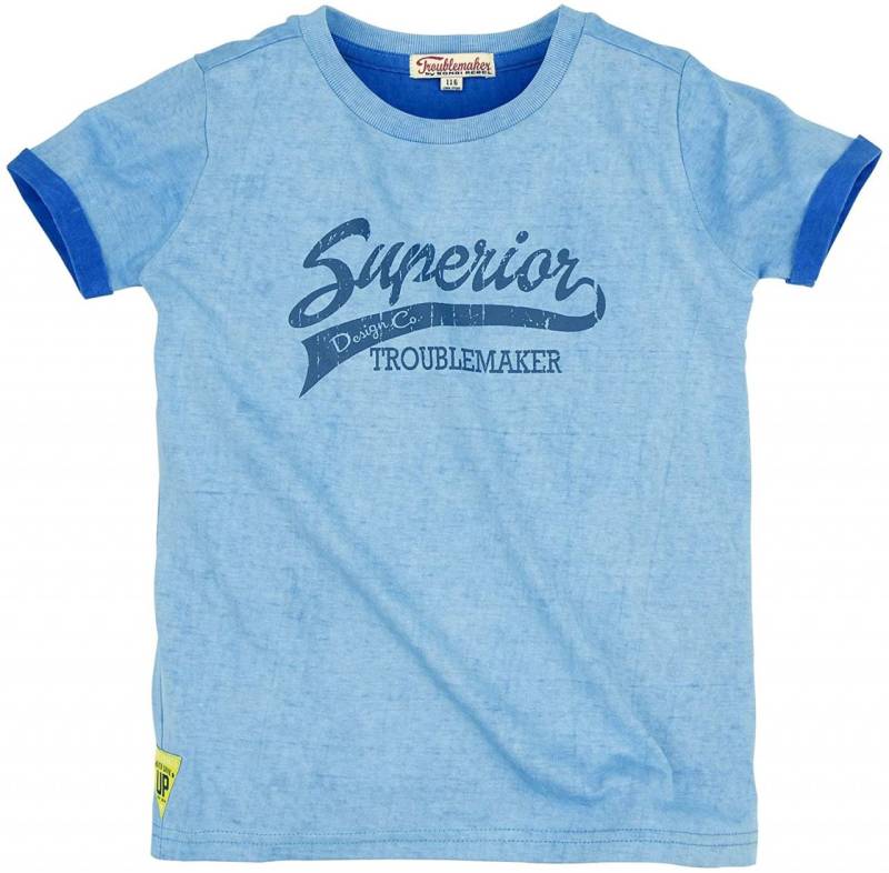 Bondi T-Shirt Troublemaker Junge blau von Bondi