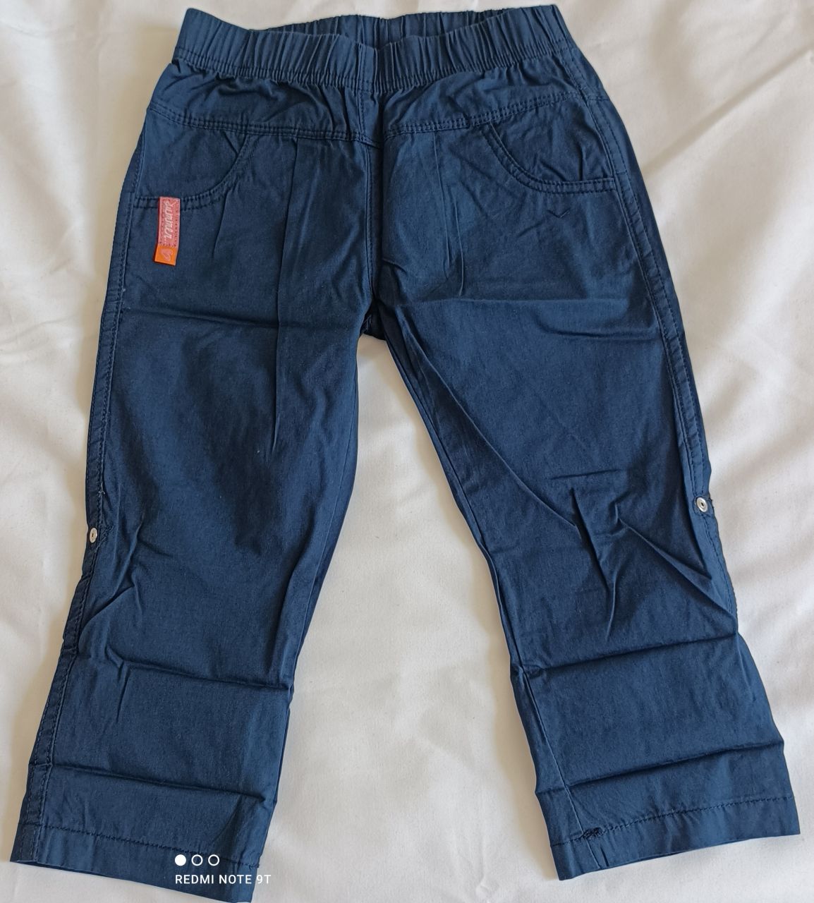 Bondi Webhose navy Mädchen Sommerhose zum krempeln von Bondi
