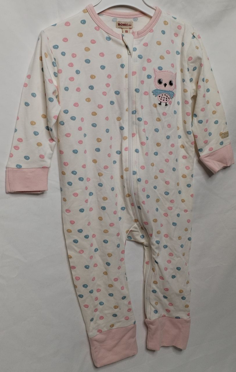 Bondi overall Schlafanzug Eule Mädchen offwhite von Bondi