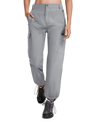 BondiTrekk Damen Outdoorhose Wanderhose Wasserdicht Schnelltrocknend Leicht Trekkinghose Capris UV Schutz UPF 50 Funktionshose mit Reißverschlusstasche von BondiTrekk