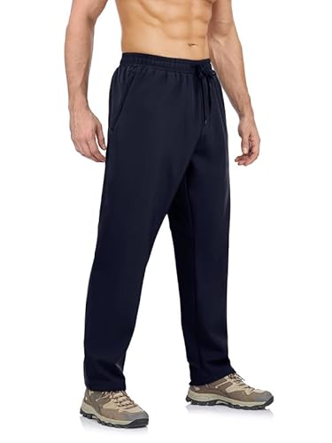 BondiTrekk elastische und Wasserabweisende Herren Wanderhose Gefüttert Fleece-Hose mit 3 Reißverschluss Taschen von BondiTrekk