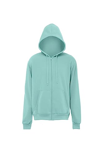 Bondry Men's Herren-Strick-Hoodie mit Reißverschluss Polyester Eisminze Größe S Hooded Sweatshirt, Dunkles Türkis, Small von Bondry