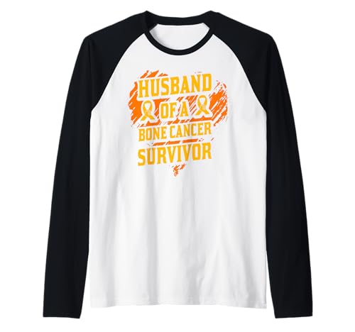 Ehemann eines Knochenkrebs-Überlebenden, Männer Raglan Ehemann eines Knochenkrebs-Überlebenden, Männer Raglan von Bone Cancer Warrior Apparel Design Power