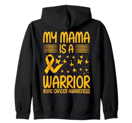 Meine Mama ist eine Kriegerin, die sich mit Knochenkrebs befasst Kapuzenjacke von Bone Cancer Warrior Apparel Design Power